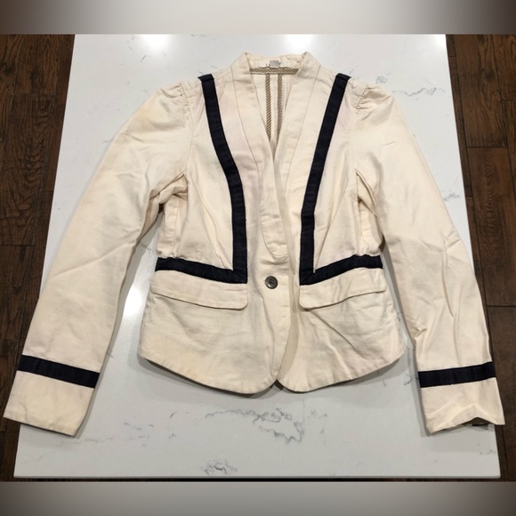 Loft Petite Cotton Blazer Coat Size 2P - Picture 6 of 16